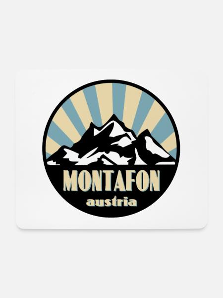 Montafon - Mousepad (Querformat) - Weiß