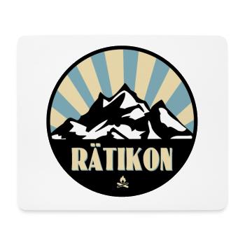 Rätikon - Mousepad (Querformat) - Weiß - Vorne