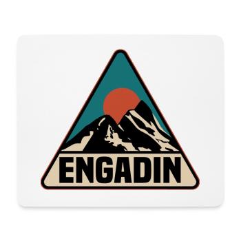 Engadin - Mousepad (Querformat) - Weiß - Vorne