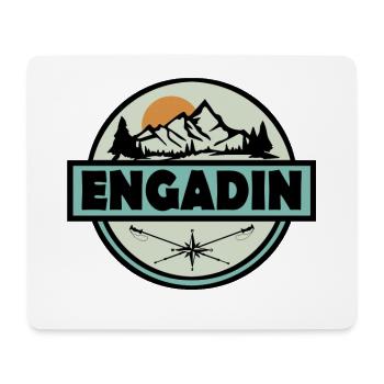 Engadin - Mousepad (Querformat) - Weiß - Vorne
