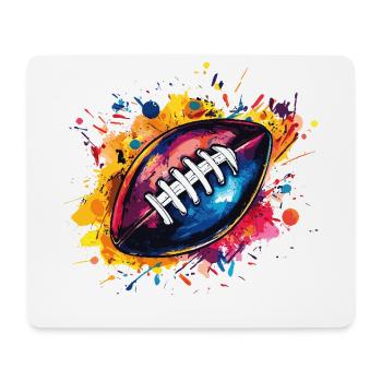 Football - Mousepad (Querformat) - Weiß - Vorne