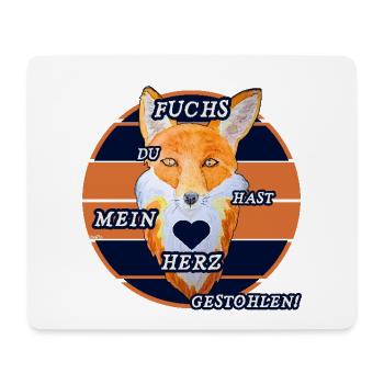 Geschenke für Fuchs Liebhaber und Fuchsfreunde - Mousepad (Querformat) - Weiß - Vorne