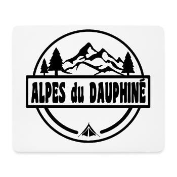 Alpes du Dauphine - Mousepad (Querformat) - Weiß - Vorne