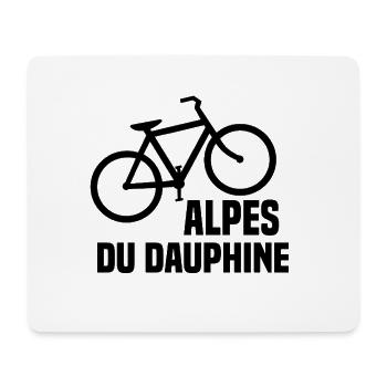 Alpen Fahrrad - Mousepad (Querformat) - Weiß - Vorne