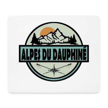 Alpes du Dauphine - Mousepad (Querformat) - Weiß - Vorne