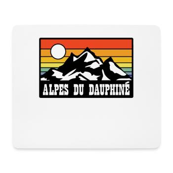 Alpes du Dauphine - Mousepad (Querformat) - Weiß - Vorne