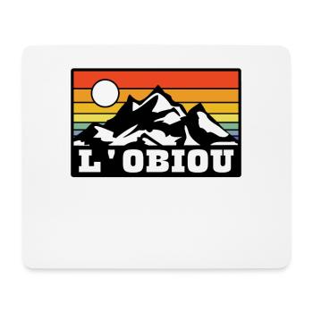 Obiou L’Obiou - Tapis de souris (format paysage) - blanc - Devant