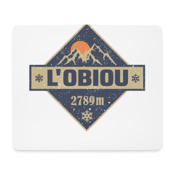 L’Obiou Obiou - Tapis de souris (format paysage) - blanc - Devant
