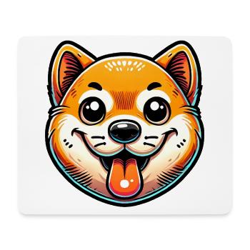 Lustiges Shiba Inu Crypto Dog Design - Mousepad (Querformat) - Weiß - Vorne