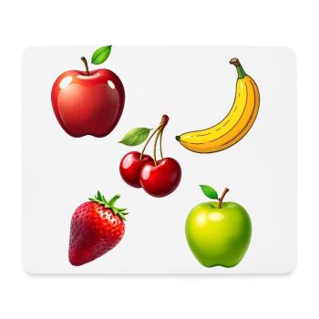 Fruit - Mouse Pad (horizontal) - white - Front