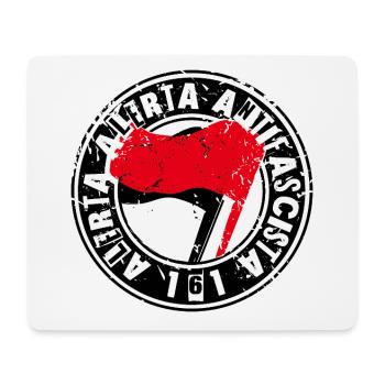 Alerta Alerta Antifascista 161 Antifa - Mouse Pad (horizontal) - white - Front