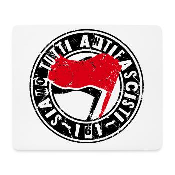 Siamo Tutti Antifascisti 161 Antifa - Mouse Pad (horizontal) - white - Front