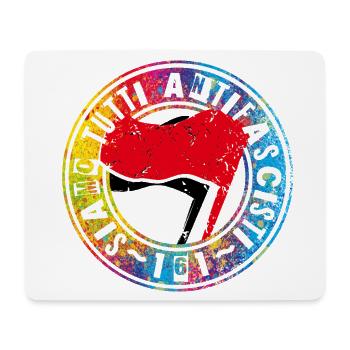 Siamo Tutti Antifascisti 161 Antifa - Mouse Pad (horizontal) - white - Front
