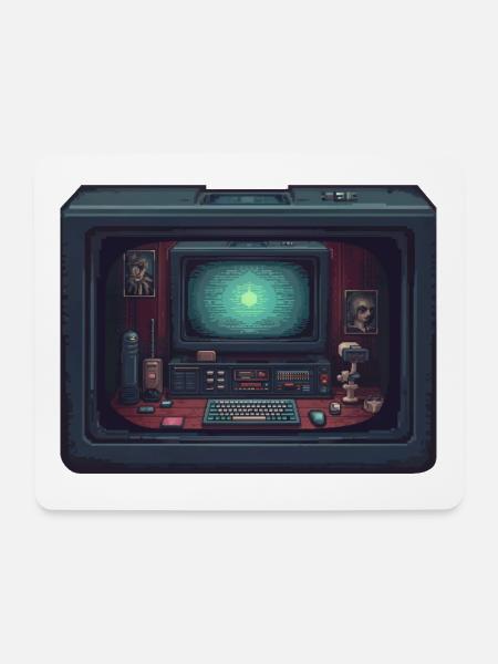 Computer in computer - Mouse Pad (horizontal) - white