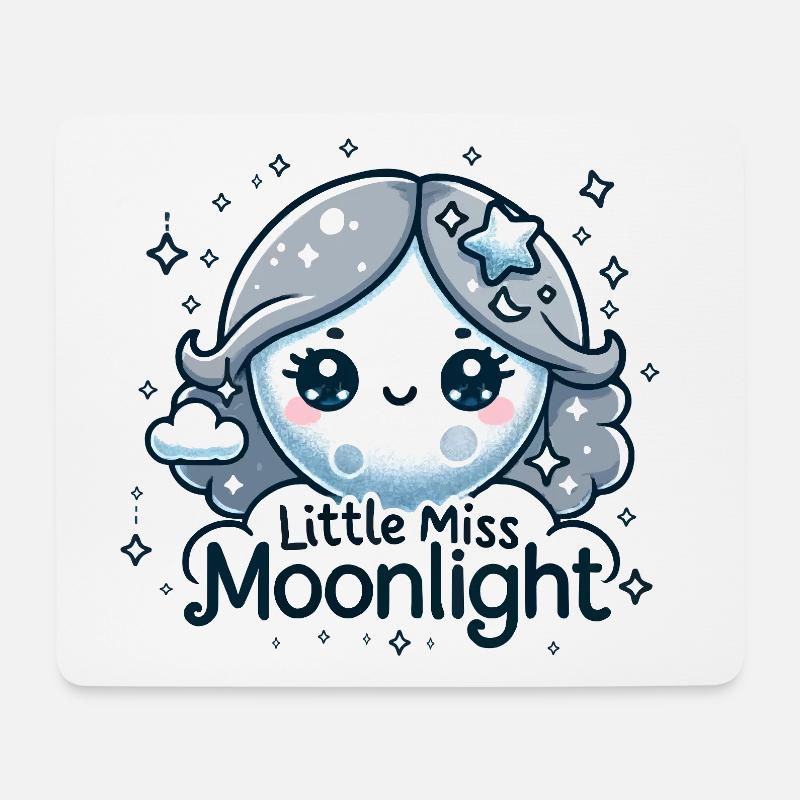 Little Miss Moonlight - Mousepad (Querformat) - Weiß