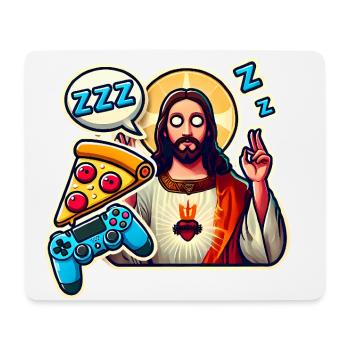 Pixel Gamer Life Eat Sleep Respawn - Mouse Pad (horizontal) - white - Front