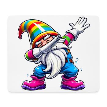 Dabbing Regenbogen Gnome Lustiges Geschenk - Mousepad (Querformat) - Weiß - Vorne