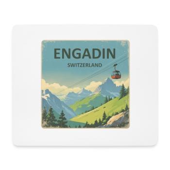 Engadin - Mouse Pad (horizontal) - white - Front