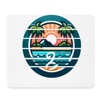 Colorful Palm Island Offliner - Mouse Pad (horizontal) - white - Front