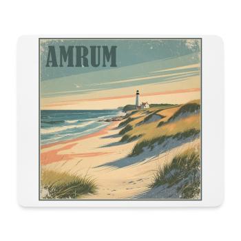 Amrum Nordsee Strand - Mousepad (Querformat) - Weiß - Vorne
