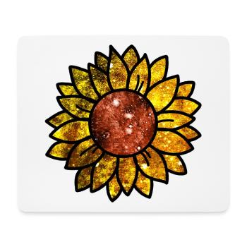 Tournesol cosmique - Tapis de souris (format paysage) - blanc - Devant