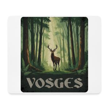 Vosges Hirsch Wald - Mousepad (Querformat) - Weiß - Vorne