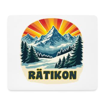 Raetikon Rätikon - Mousepad (Querformat) - Weiß - Vorne