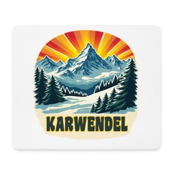 Karwendel - Mousepad (Querformat) - Weiß - Vorne