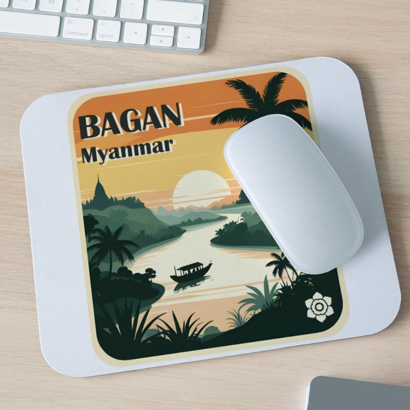 Bagan Myanmar Mousepad (Querformat)