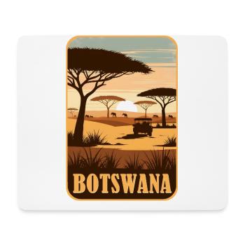 Botswana Afrika Safari - Mousepad (Querformat) - Weiß - Vorne