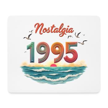 Nostalgia 1995 – Retro Sunset Design - Mouse Pad (horizontal) - white - Front