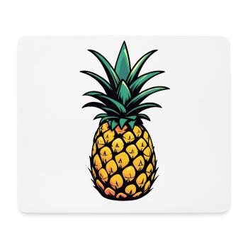 Ananas - Mousepad (Querformat) - Weiß - Vorne