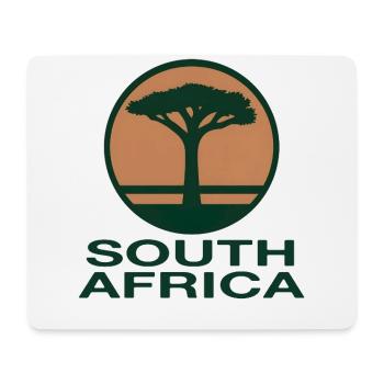 Afrique du Sud Arbre Rond - Tapis de souris (format paysage) - blanc - Devant