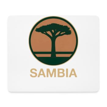 Zambia Tree Round - Mouse Pad (horizontal) - white - Front