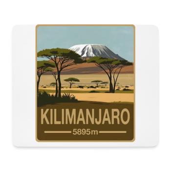 Kilimandjaro - Tapis de souris (format paysage) - blanc - Devant