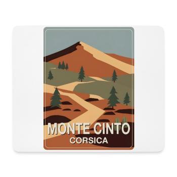Monte Cinto Corsica - Mousepad (Querformat) - Weiß - Vorne