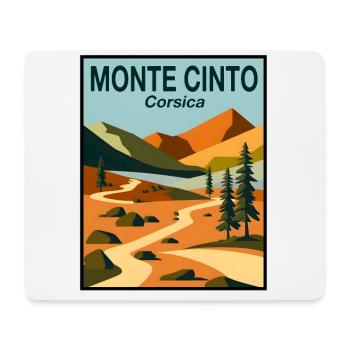 Monte Cinto, Corsica - Mouse Pad (horizontal) - white - Front