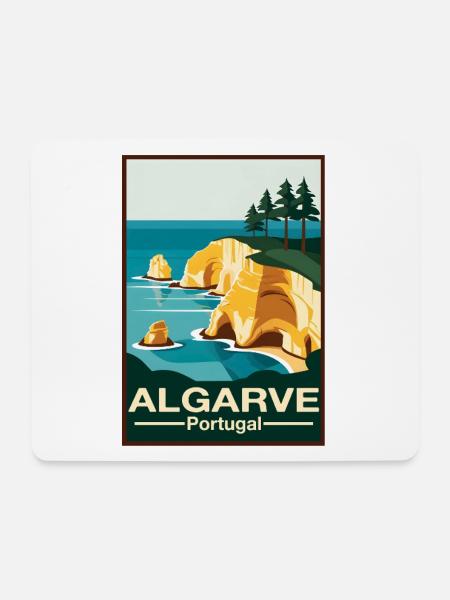 Algarve Portugal - Mousepad (Querformat) - Weiß