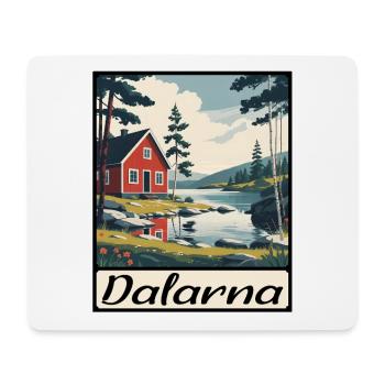 Dalarna Sweden House - Mouse Pad (horizontal) - white - Front