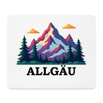 Allgäu bunt - Mousepad (Querformat) - Weiß - Vorne