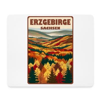 Erzgebirge Sachsen - Mousepad (Querformat) - Weiß - Vorne