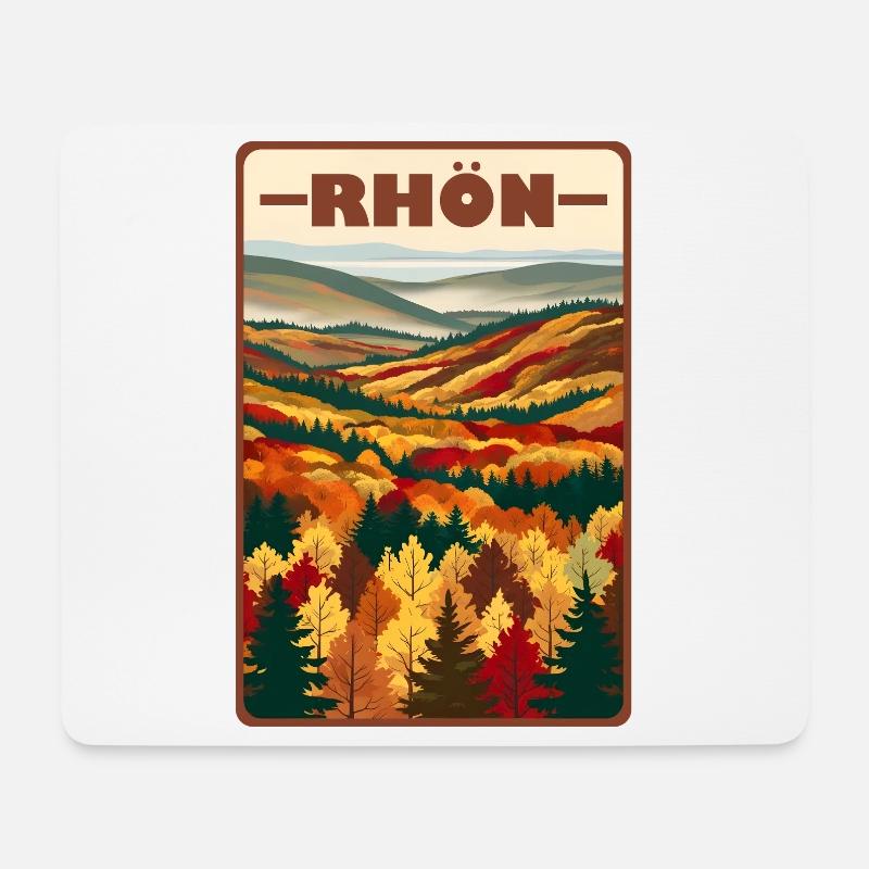 Rhoen Rhön - Mousepad (Querformat) - Weiß