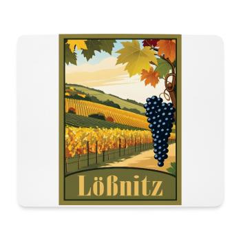 Lößnitz Weinberg - Mousepad (Querformat) - Weiß - Vorne