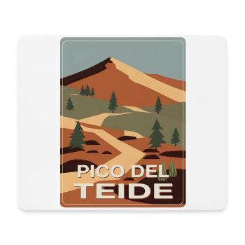 Pico del Teide Tenerife - Tapis de souris (format paysage) - blanc - Devant