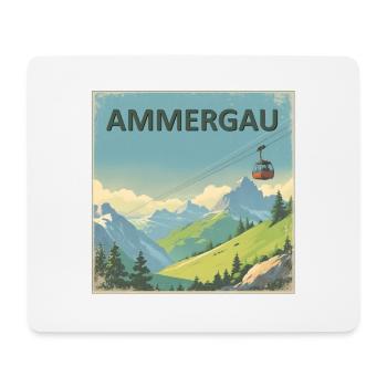 Ammergau - Tapis de souris (format paysage) - blanc - Devant