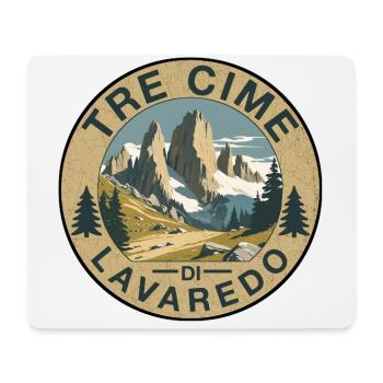 Tri Cime round - Mouse Pad (horizontal) - white - Front