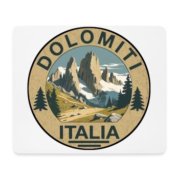 Dolomites round - Mouse Pad (horizontal) - white - Front