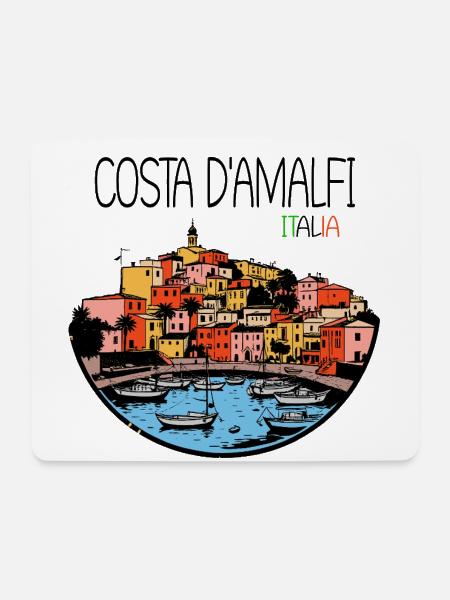 Amalfi Küste Italien - Mousepad (Querformat) - Weiß