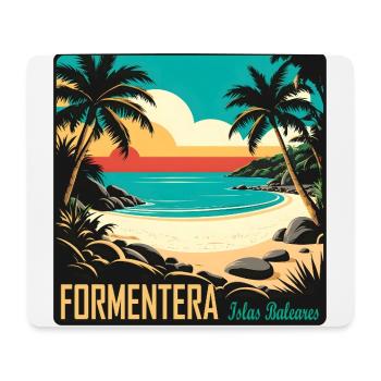 Formentera Balearen - Mousepad (Querformat) - Weiß - Vorne