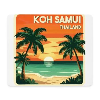Koh Samui, Thaïlande - Tapis de souris (format paysage) - blanc - Devant